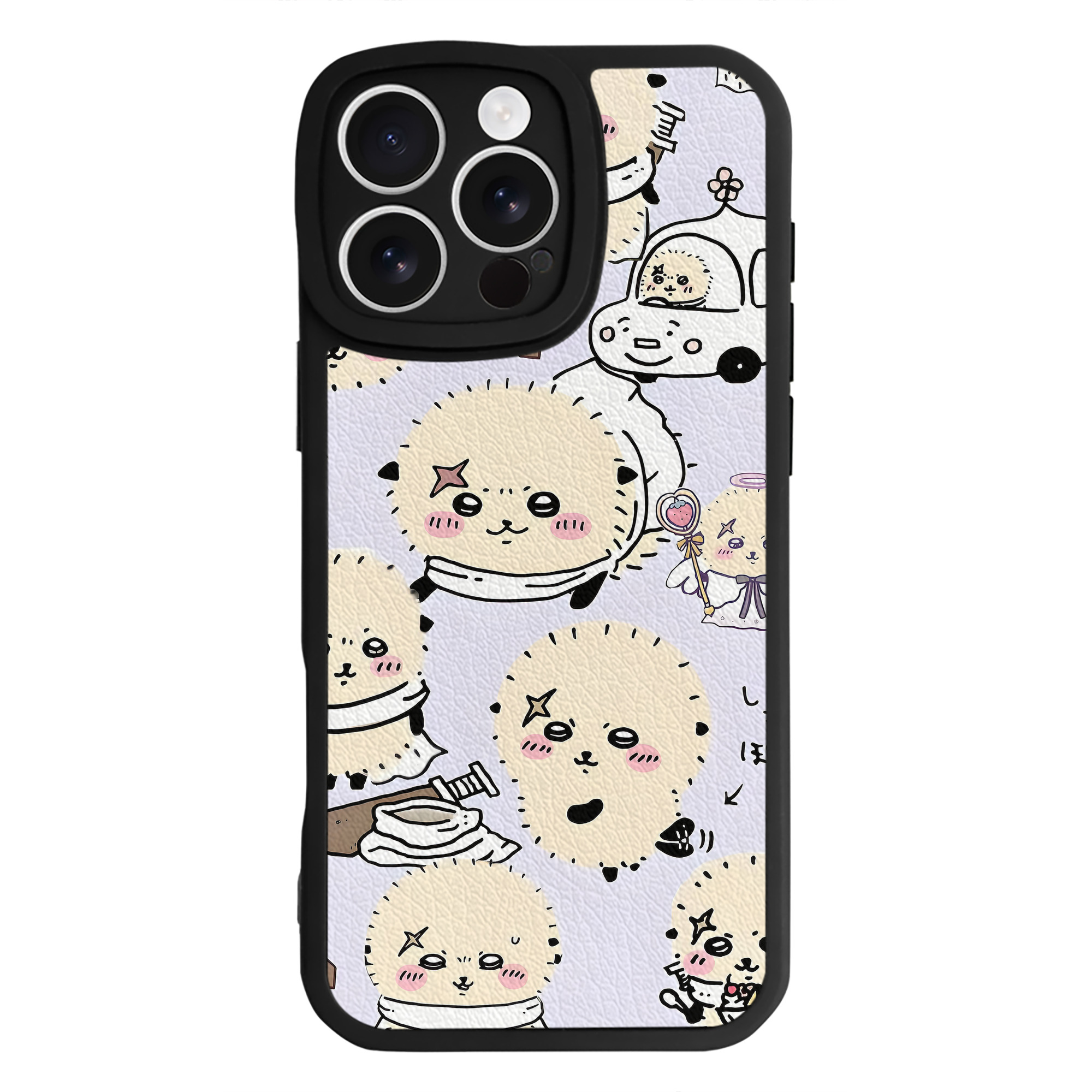 （画像用） ちいかわ Chii-kawa 【iPhone 16シリーズ対応】シリコンスマホケース（レザー調） 材質：シリコン
